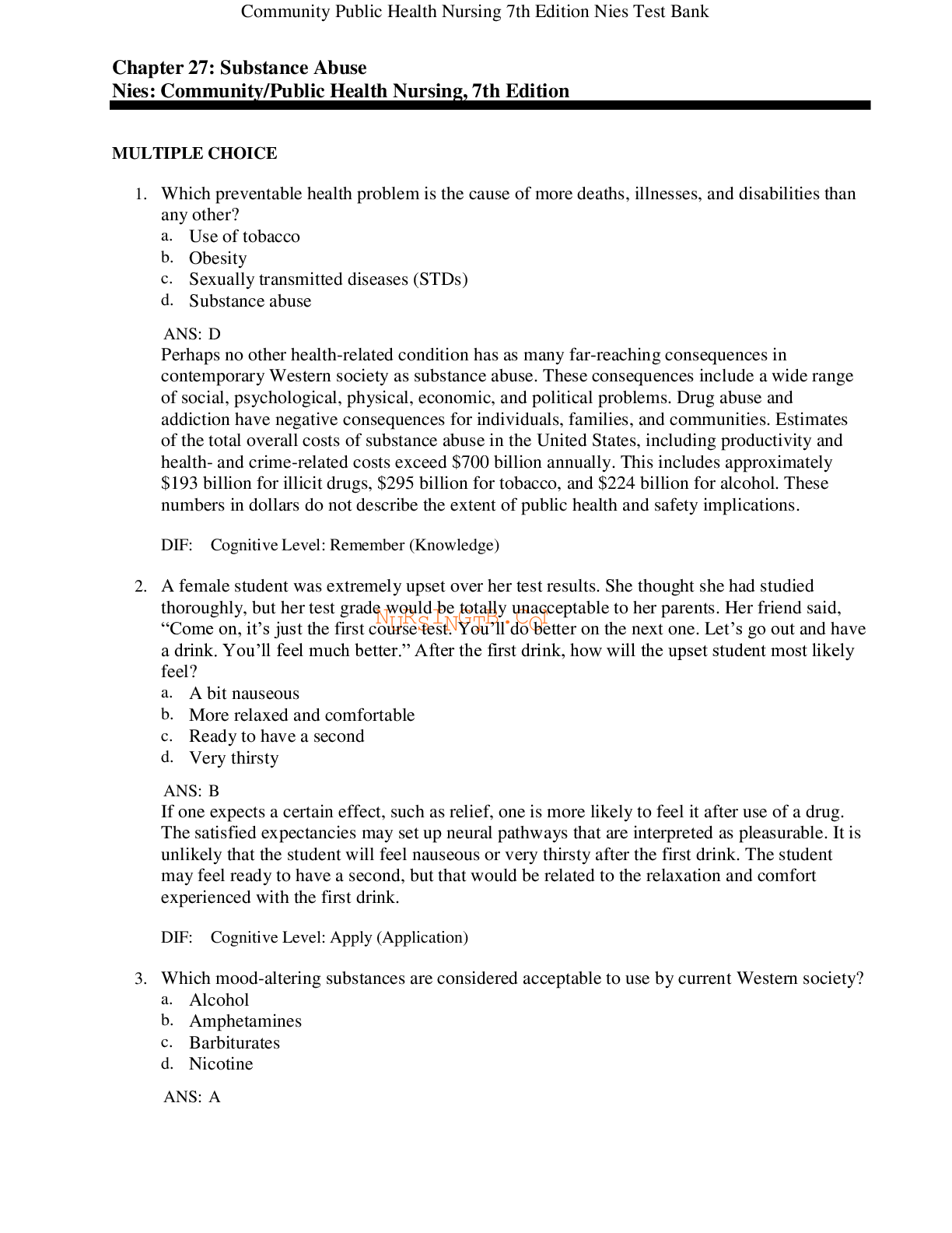 Preview image for Chapter 27: Substance Abuse/Chapter 27: Substance Abuse